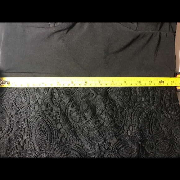 Trixxi Girls black lace stretchy party dress Med. - Picture 7 of 8